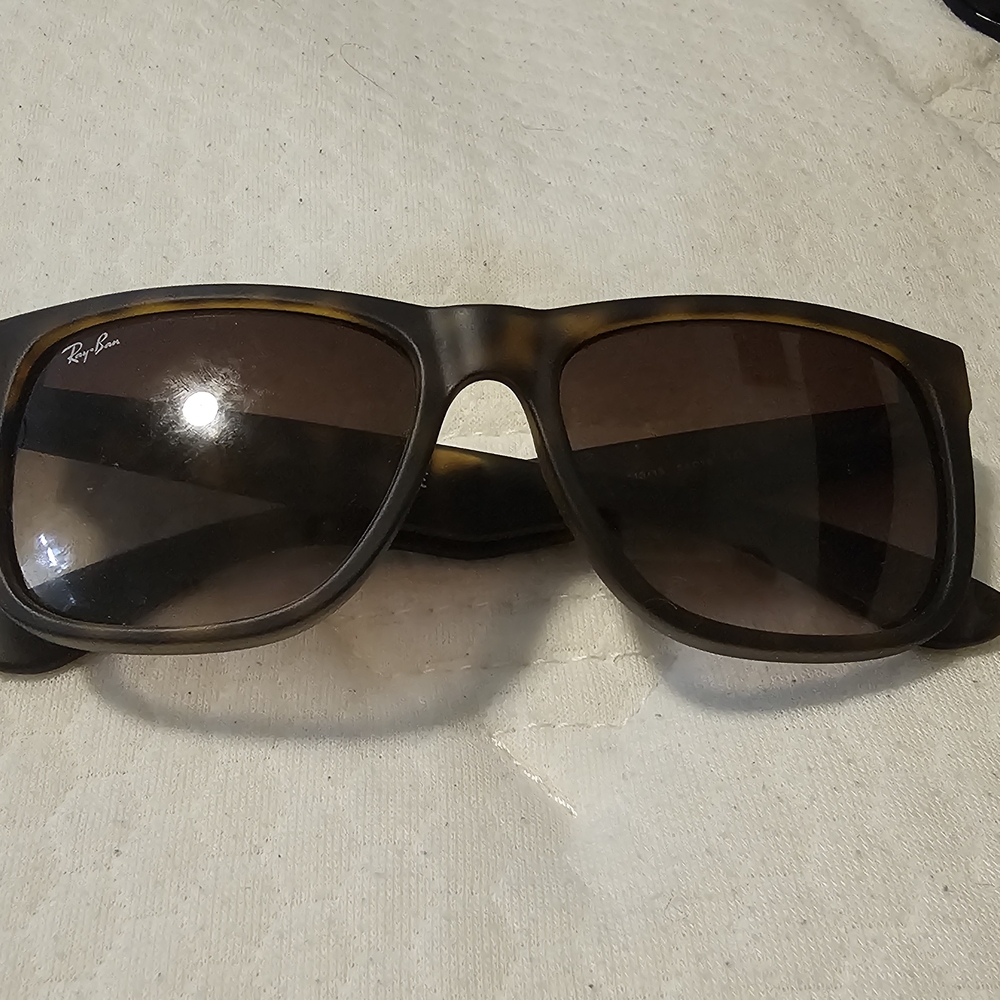 Ray-Ban Men's Brown Tortoiseshell Polarized Sunglasses